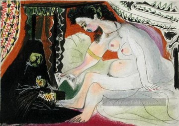Bethsab nue 1966 cubiste Pablo Picasso Peinture à l'huile
